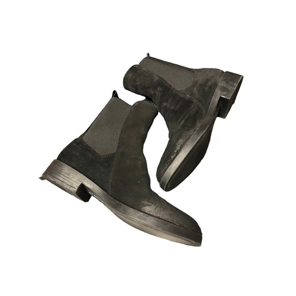 Emanuele Crasto Womens Black Pull On Suede Leather Chelsea Bootie Size 37/US 6.5 - Picture 6 of 7